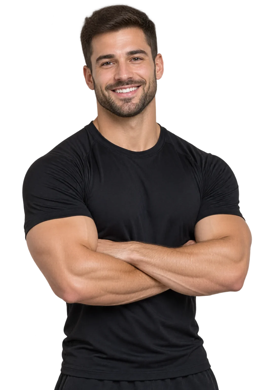 Personal Trainer mit verschränkten Armen