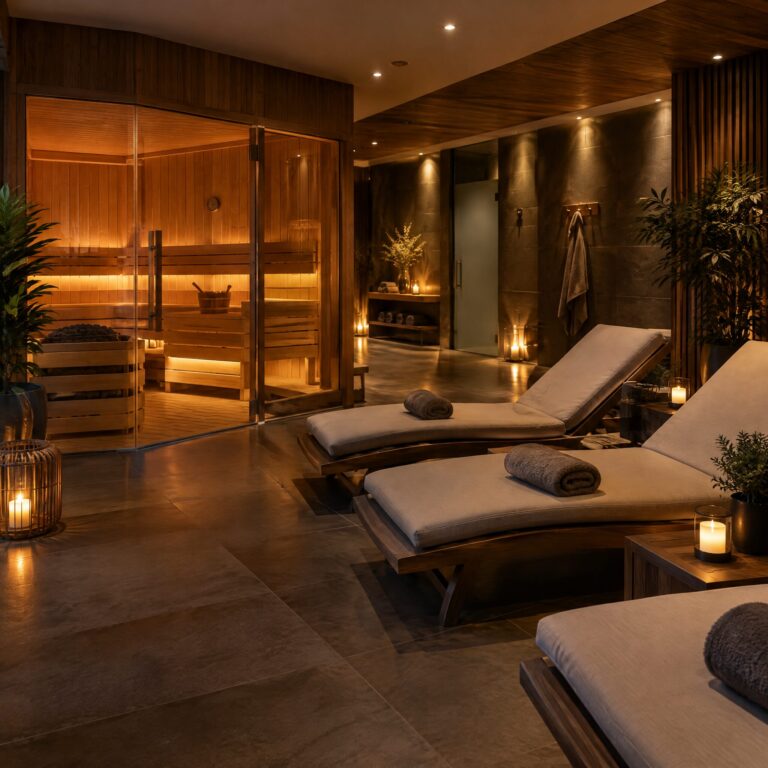 Wellnessbereich mit Sauna