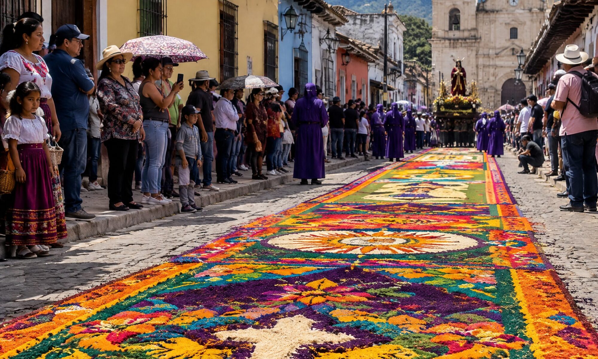 Sägemehlteppiche in Comayagua