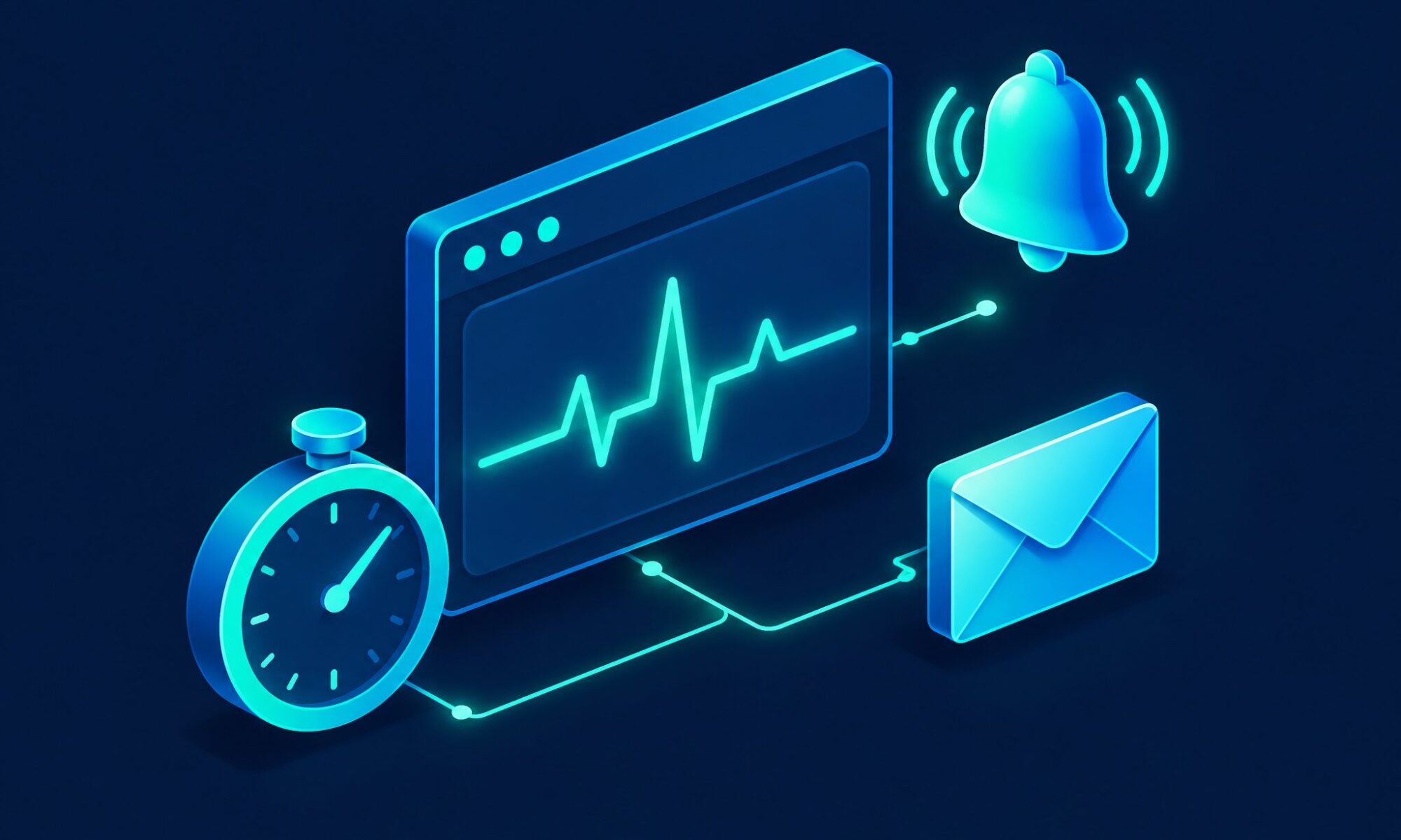 Illustration: Verfügbarkeitsüberwachung mit Alarm